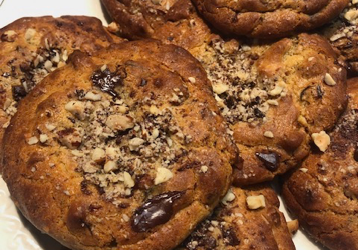 Cookies cacahuète, chocolat & noisette